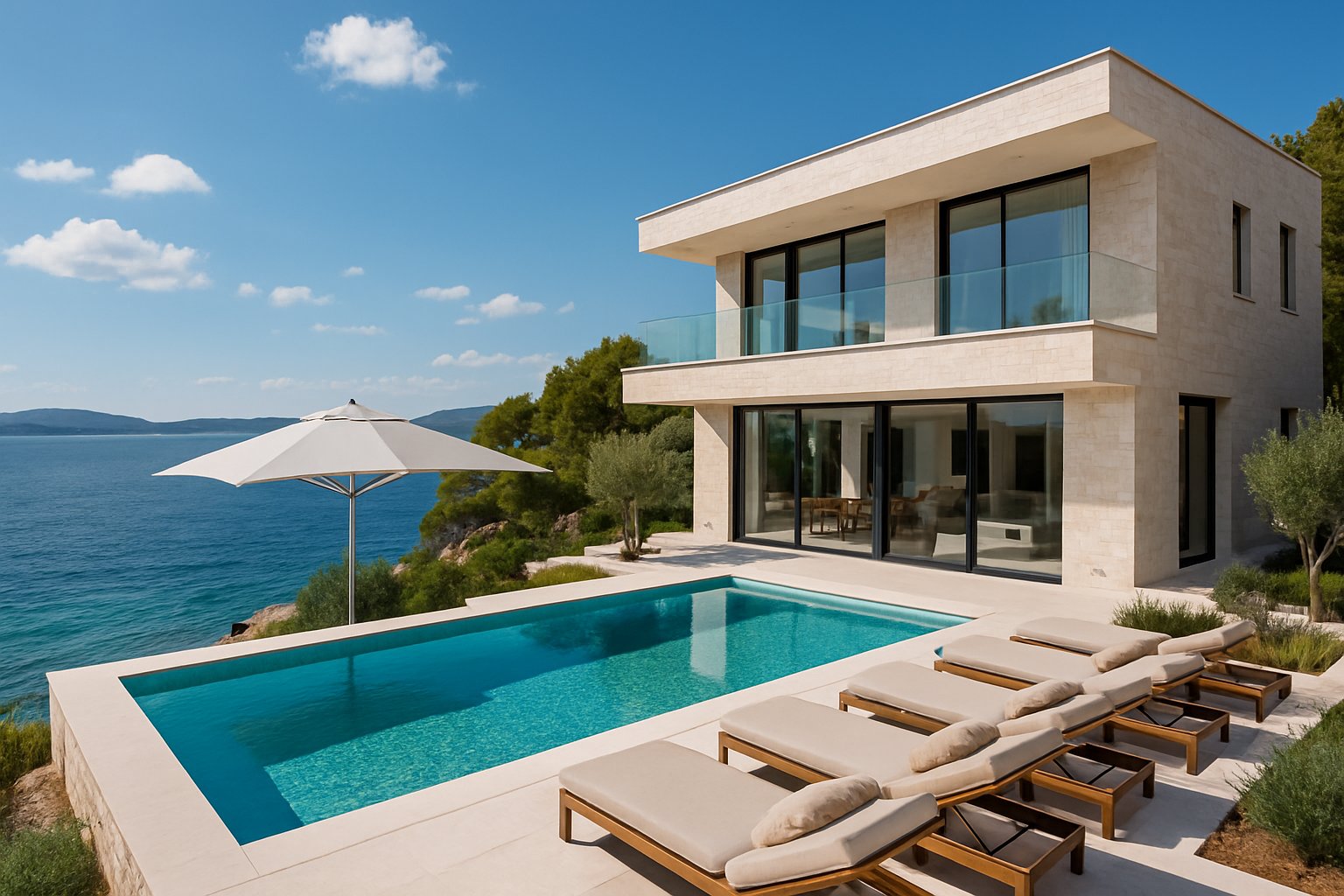 Villa Vrgorac — pogled na more i Korčulu, Kućište, Pelješac